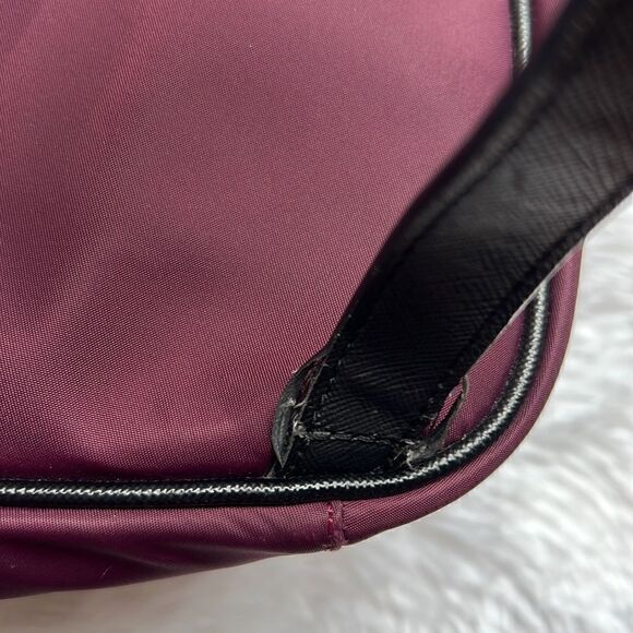 Kate Spade Large Nylon Laptop Backpack In Burgundy - Picture 4 of 14